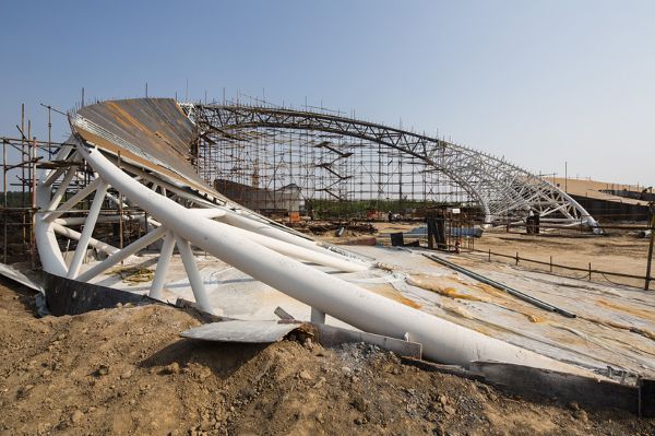 展覽館施工現(xiàn)場