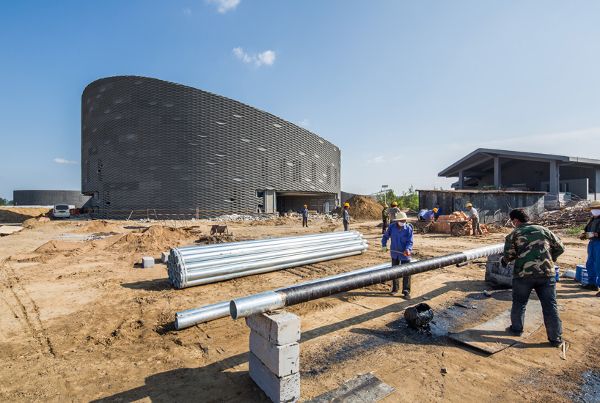 展覽館施工現(xiàn)場