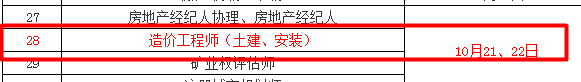 兵團2017年造價工程師考試時間為10月21、22日