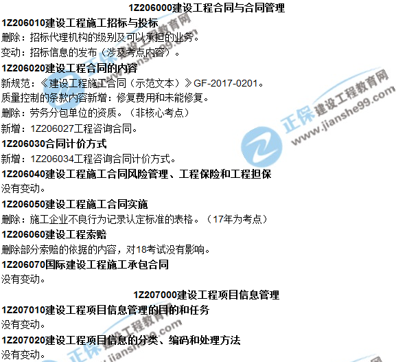 2018一建教材對(duì)比解析核心變化文字版--《項(xiàng)目管理》