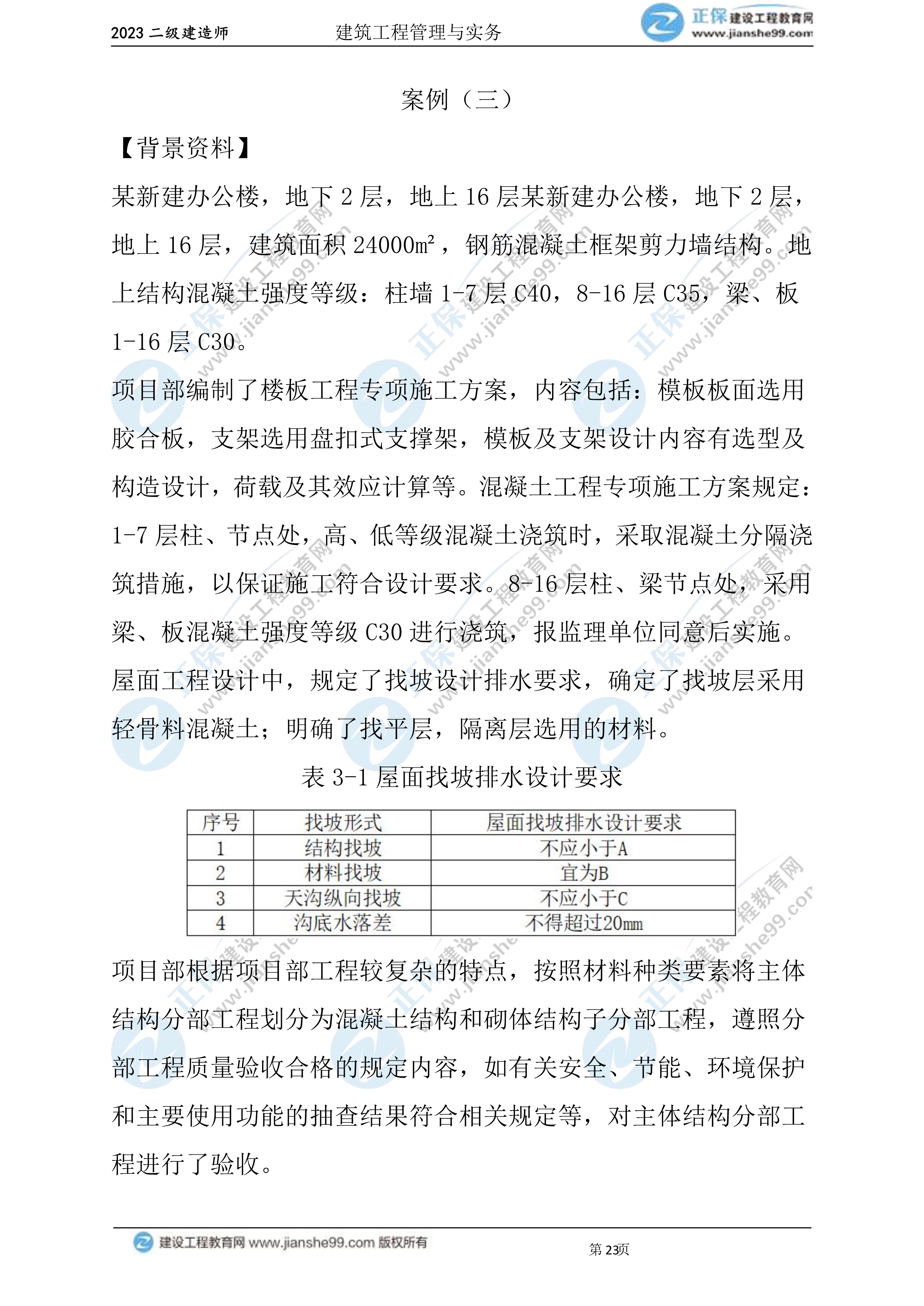 2023年《建筑實(shí)務(wù)》試題(6月3日)2批次23 2023年《建筑實(shí)務(wù)》試題(6月3日)2批次23
